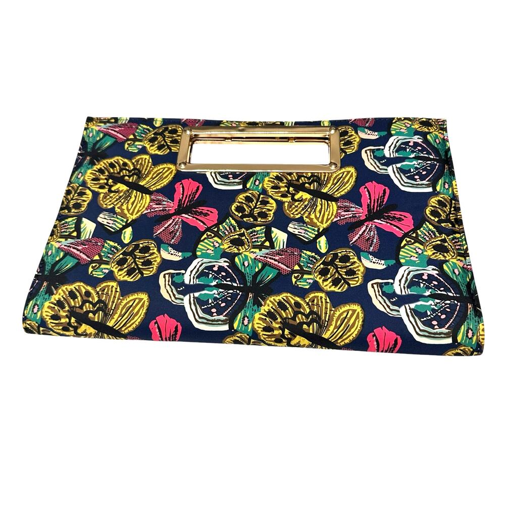 Multicolor Butterfly Rectangular Convertible Clut… - image 3